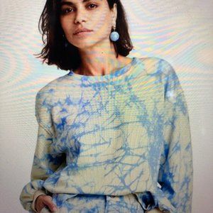 Rachel Comey for Target Blue Cream Marble Tie-Dye Pullover Sweatshirt XXS XS M L
